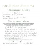 Avis client de LAURENCE